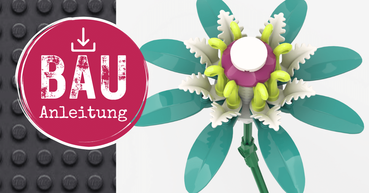 Fantasievolle LEGO-Blume mit Anleitung zum Nachbauen